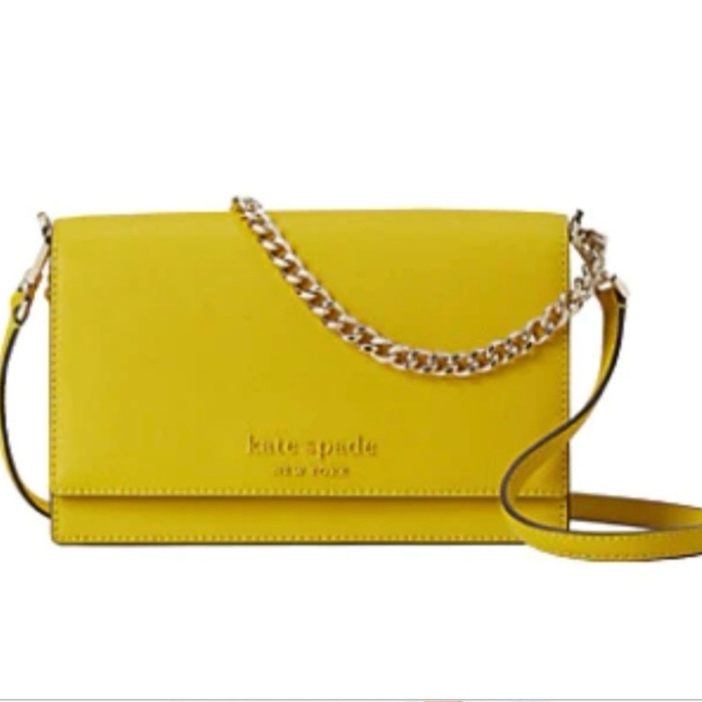 Kate Spade Yellow Cameron Monotone Convertible Crossbody Bag